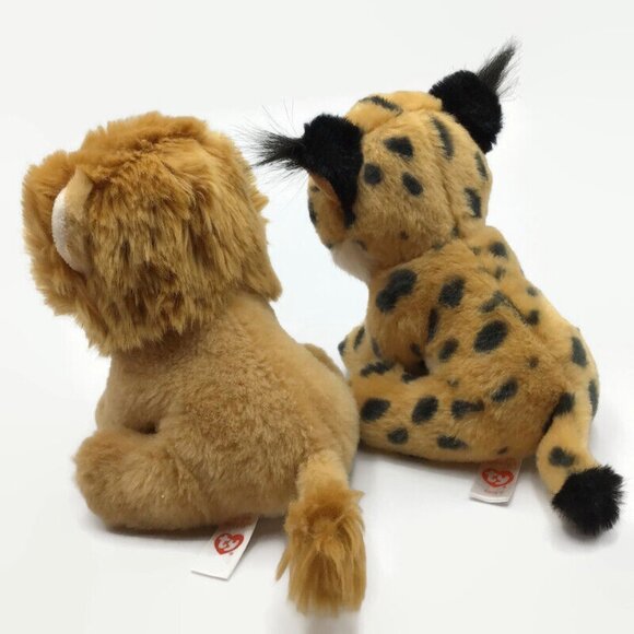 Ty Beanie Boos Jungle Animals Stripes Zebra Ellie Elephant Louie Lion Larry Lynx - Picture 4 of 12